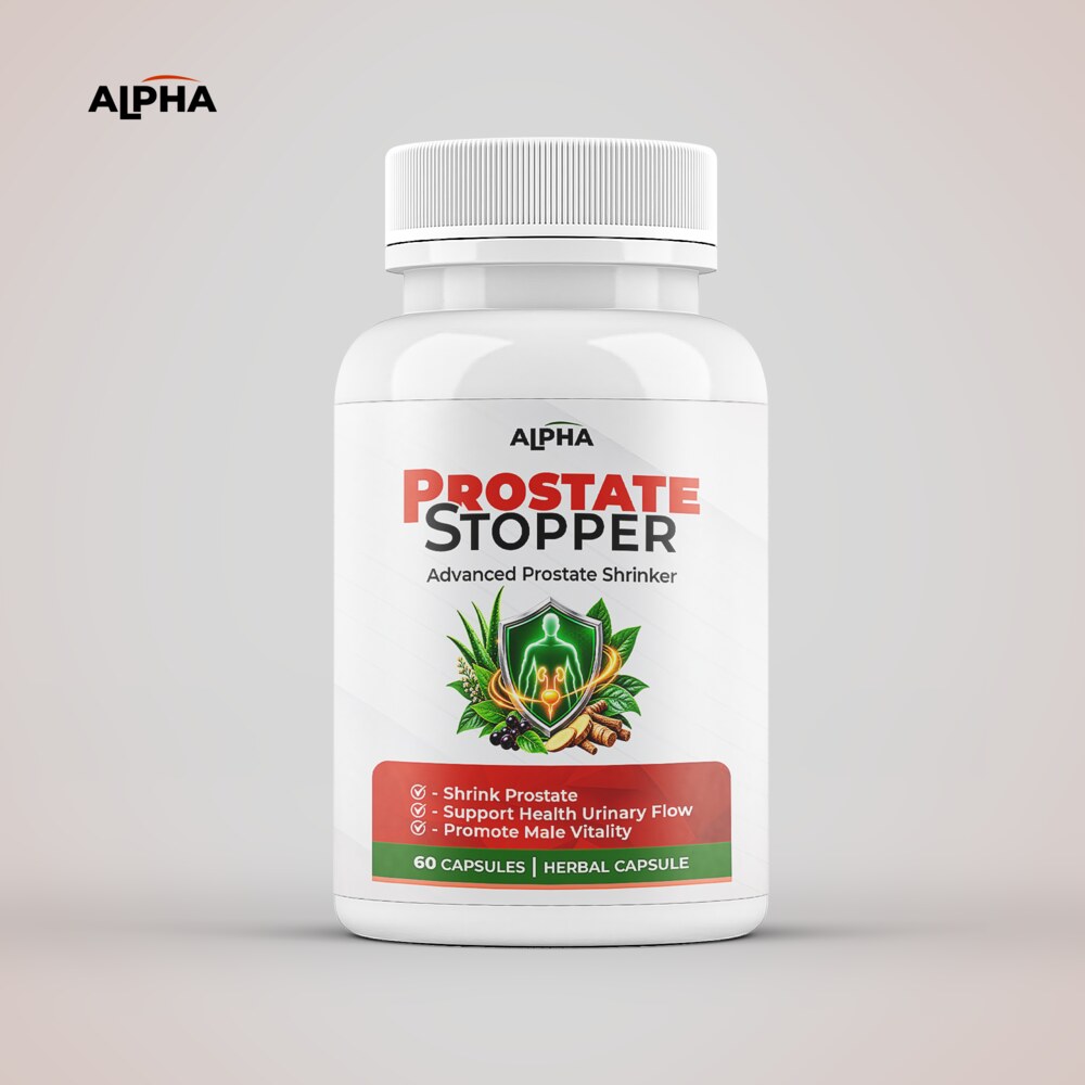 Alpha Prostate Stopper bottle, 60 herbal capsules
