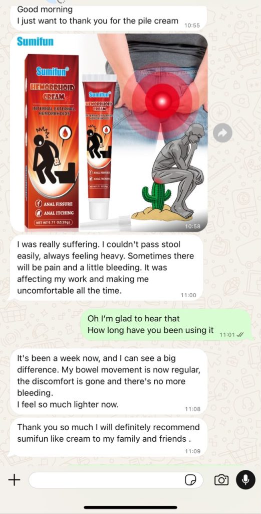 Customer WhatsApp review
